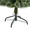 4ft. Slim Snow Tip Pine Artificial Christmas Tree with 100 Clear LED Lights – Petite Holiday X-Mas Décor Tree - 4 of 4