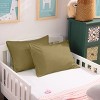 2 Pack 500 Thread Count Cotton Envelope Toddler Pillowcases, Ultra Soft Travel Pillow Cases - NTBAY - 4 of 4