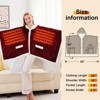 Inhand Wearable Heated Throw Blanket Shawl - 50"x60" Flannel Electric Robe Blanket Hoodie for Winter 5-Position Timer 10 Heating Levels - 2 of 4