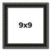 PosterPalooza | Square Antique Black Picture Frame - UV Acrylic, Foam Board Backing, Hanging Hardware - 2 of 4