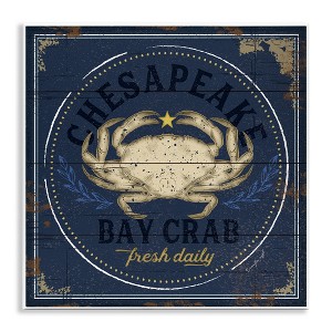 Stupell Industries Vintage Chesapeake Bay Crab Wall Plaque Art - 1 of 4