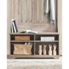 VASAGLE Hall Tree, Coat Rack Freestanding with Bench, Shoe Storage, and Hooks, for Mudroom Entryway Hallway, Adjustable Shelves, Greige - 4 of 4