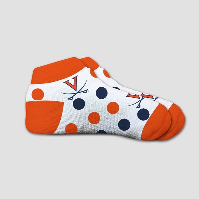 NCAA Virginia Cavaliers Polka Dot Infant Sock 2T-4T