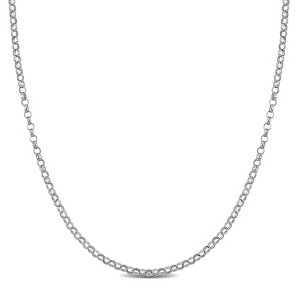EVERLY JEWELRY | 14K Gold 1.5mm Rolo Chain Link Necklace, 16 inc - 1 of 4