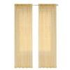 Kate Aurora Chic Living Jillian 2 Piece Ultra Lux Wide Rod Pocket Sheer Vole Window Curtain Panels - 2 of 2