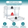 NicBex Twin/Twin Sturdy Metal Bunk Beds with Optional Trundle,Ladder&Full-Length Guardrails,Heavy Duty Bunkbeds for Teens&Adults,350lbs Max - 3 of 4