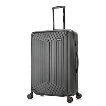 DUKAP STRATOS Lightweight Hardside Large Checked Spinner Suitcase