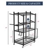 MOEPISY 4-Tier Dumbbell Storage Rack with Wheels, Weight Storage Cart - 2 of 4