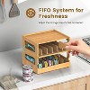 2 Tier Stackable Bamboo Pantry Organizer, Can Storage Rack Ideal for 36 Human and Pet Food Cans - 3 of 4