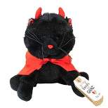 Ganz Devilish Kibbles Kitten  -  One Plush Cat 7.0 Inches -  Halloween Black Cat  -  Hw10796  -  Polyether  -  Black
