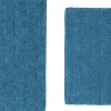 Knightsbridge Stylish And Comfortable Traditional Linear Design 2 PC Cotton Bath Rug Set 20"x30" & 24"x40" Stone - 4 of 4