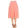 Women's Flared Midi Skirt with pockets - White Mark - 3 of 3