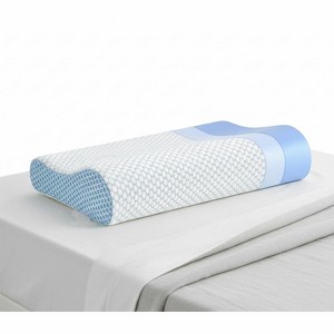 LISM Memory Foam Neck Bed Pillow,Ergonomic Cervical Pillow for Side Back Stomach Sleeper - 1 of 4