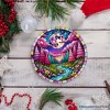 Enchanted Forest Glow Pink Themed Ornament, Mystical Moonlit Landscape Gift and Decor| OrnamentallyYou - 4 of 4