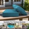 POCASSY 6" Outdoor Cushion Set, 24"x24" Replacement Water Resistant Zippered Cushion for Chairs - 3 of 4