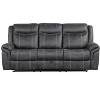 Vynxaria Power Motion Microfiber Sofa w/Drop Down Table, Cup Holders, USB Ports, Pocket Coil Seats, 138° Recline - 4 of 4