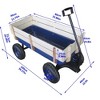 CAVINAS Heavy-Duty Garden Cart,Shopping Cart with Adjustable Handle,Utility Carts for Grocery Sports Garden - 3 of 4