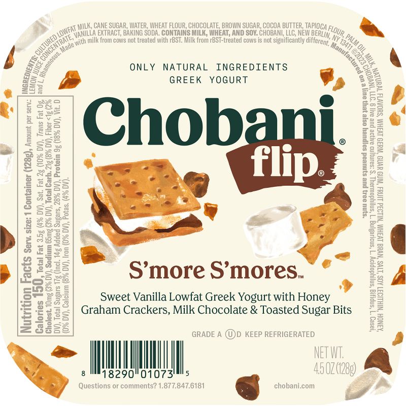 Chobani Flip Low-Fat Chocolate S&#39;more S&#39;mores Greek Yogurt - 4.5oz, 3 of 15