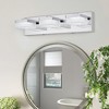 DAKAFUL LED Bathroom Vanity Light with Stepless Dimming, Acrylic Design Fixture Over Mirror, Wall Light for Bathroom/Mirror Area/Bedroom - 2 of 4