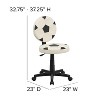 Emma and Oliver Soccer Swivel Task Office Chair - 4 of 4