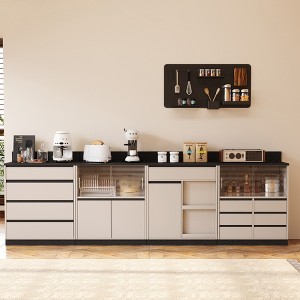 Luck Live 31.49 inch. Grooved transparent glass door, with 6 storage drawers - 1 of 4