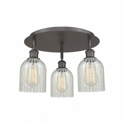 Caledonia - 3 Light Flush Mount In Industrial Style-9.5 Inches Tall and 16.75 Inches Wide