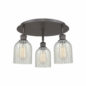 Caledonia - 3 Light Flush Mount In Industrial Style-9.5 Inches Tall and 16.75 Inches Wide - 1 of 1