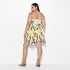 Women's Hankie Hem Mini A-Line Dress - Wild Fable™ Assorted Yellows Floral - 3 of 3