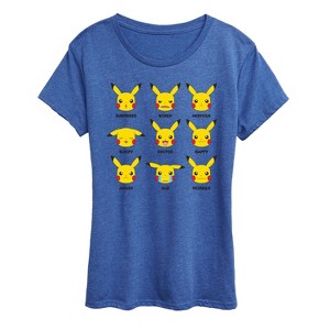 Women's - Pokémon - Moody Pikachu Short Sleeve Graphic T-Shirt - 1 of 4