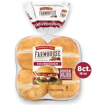 Pepperidge Farm Farmhouse Sourdough Hamburger Buns - 18oz/8ct