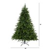 Nearly Natural 7.5-ft Colorado Mountain Fir Natural Look Artificial Christmas Tree with 600 Clear LED Lights and 3048 Bendable Branches - 2 of 4