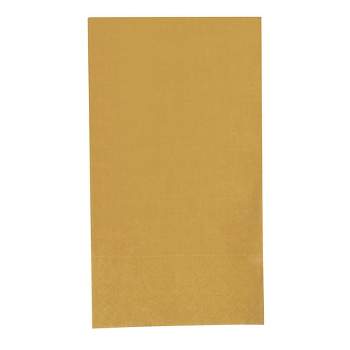 Blue Panda 120-Pack Gold Dinner Napkins for Party - Disposable Paper Napkins for Wedding, Birthday, Graduation, 7.5x4.25 In