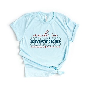 Simply Sage Market Women's Made In America Stacked Short Sleeve Graphic Tee - 1 of 4