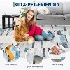 TackView Washable Area Rug, Foldable Geometric Printed Carpet, Soft Low Pile Floor Mats, Floor Covering for Bedroom Living Room - 2 of 4