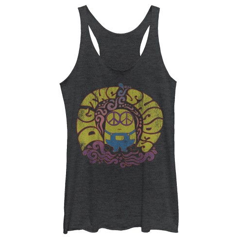 Women's Despicable Me Minion Groovy Shades Racerback Tank Top : Target