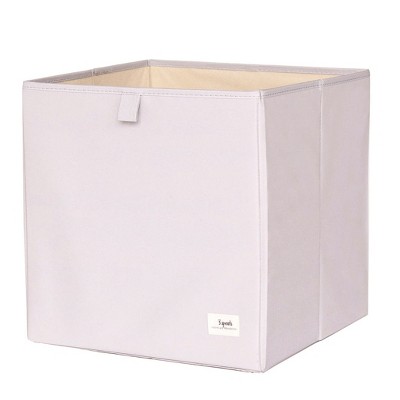 3 Sprouts Recycled Fabric Storage Cube - 13" - Solid Gray