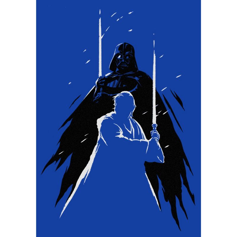 Men's Star Wars: Obi-Wan Kenobi Darth Vader Vs. Kenobi Cartoon Standoff T-Shirt, 2 of 5