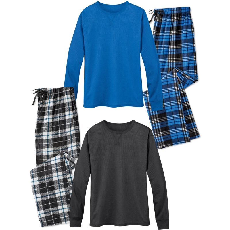 Collections Etc 4-pc Pack Men's Pajama Set, 3 of 5