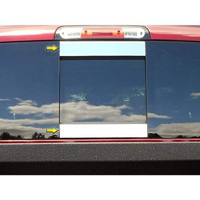 QAA is Compatible with 2019-2020 RAM Trucks RAM 2 Piece Stainless Sliding Rear Window Trim Accents RW59935