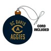 UC Davis Aggies Logo Wood Christmas Tree Holiday Ornament - 2 of 4