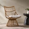 Christopher Knight Home Caryl Outdoor Club Chair with Cushions Wicker Light Brown/Beige - 2 of 4