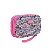 Hello Kitty Flying Saucer Print 4” Pink & Purple Tech Cable Organizer Travel Case - 2 of 4