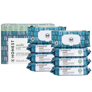 The Honest Company Plant-Based Baby Wipes made with over 99% Water - Balance Blues - 576ct - 1 of 4