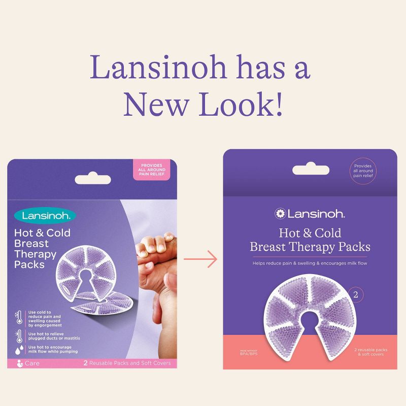 Lansinoh Therapy Packs with Soft Covers, Hot and Cold Breast Pads - 2pk, 3 of 13