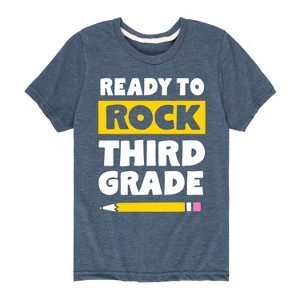 Boys' - Instant Message - Ready to Rock Third Grade Short Sleeve Graphic T-Shirt - 1 of 4