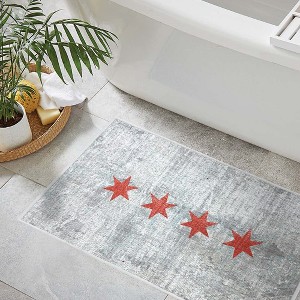 Sussexhome Non-Skid Ultra-Thin Area Rugs for Laundry Room, Entryway, Bathroom and Kitchen - Washable Multipurpose Floor Mat - US States - 1 of 4