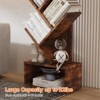 Tree Bookshelf with Storage, 8 Tier Wooden Tall Book Shelf, Floor Standing Bookcase for Kids and Adults, Utility Organizer Shelves - 4 of 4