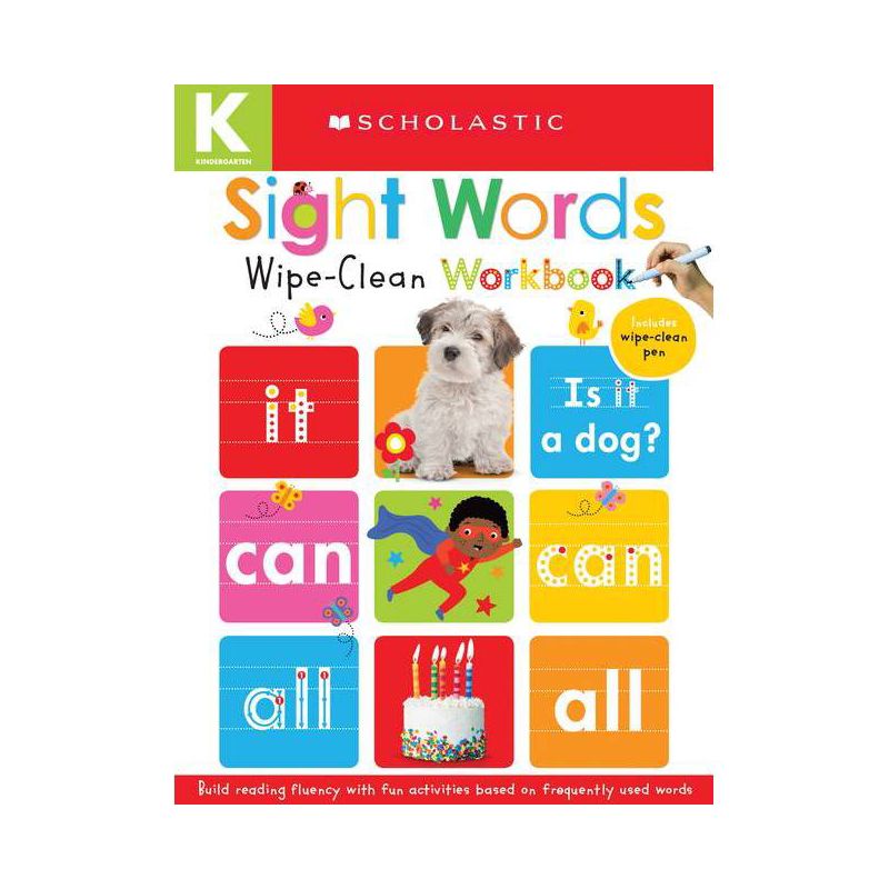 Wipe-Clean Workbooks: Sight Words (Scholastic Early Learners) - (Hardcover), 1 of 2