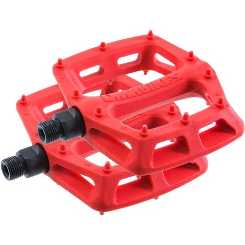 Dmr V6 Pedals 9 16 Plastic Platform Red Concave Footprint Du