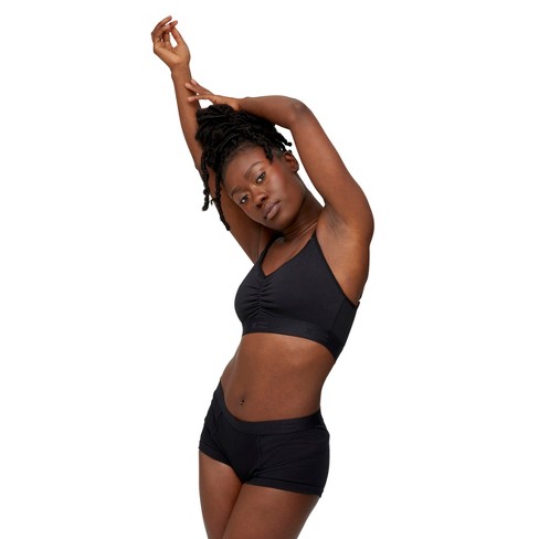 Tomboyx Sports Bra, Athletic Racerback Built-in Pocket, Wirefree